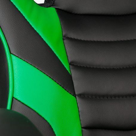 Gamer szék karfával - zöld - 71 x 53 cm / 53 x 52 cm
