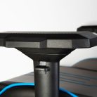 Gamer szék párnával - szürke/fekete/kék - 84 x 52 / 48 x 50 cm