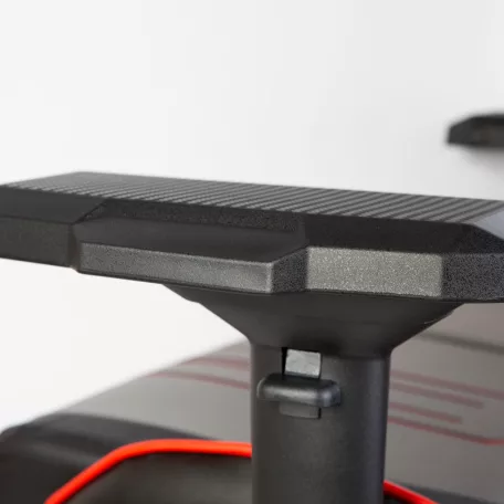 Gamer szék párnával - szürke/fekete/piros- 84 x 52 / 48 x 50 cm