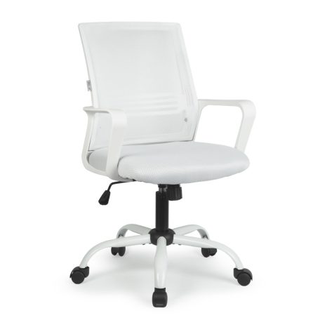 Irodai forgószék - fix karfával - fehér - 70 x 51 / 52 x 50 cm