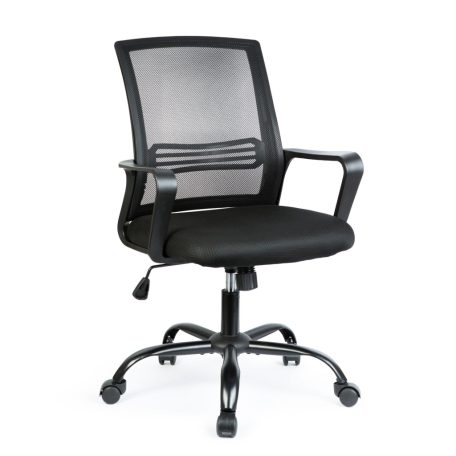 Irodai forgószék - fix karfával - fekete - 70 x 51 / 52 x 50 cm