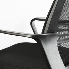   Irodai forgószék - fix karfával - fekete - 70 x 51 / 52 x 50 cm