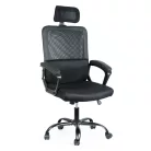 Irodai forgószék - fix karfával - fekete - 48 x 75 / 48 x 50 cm