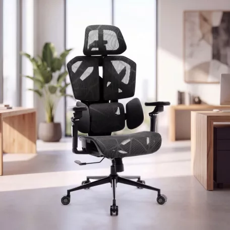 TitanMesh Pro Irodai forgószék oldalpárnával - fekete - 119 x 72 x 73 cm