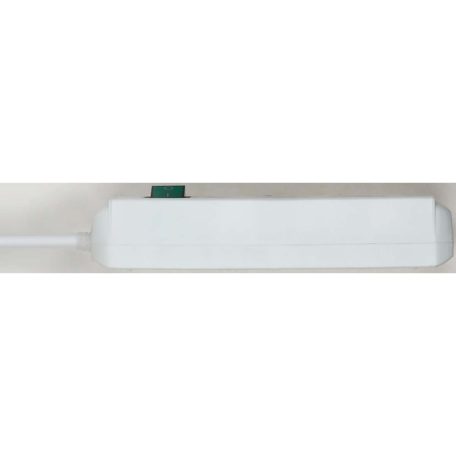 Extension socket Eco-Line 3-Aljzat 5.00 m Fehér - Védőérintkező TYPE F