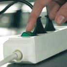 Extension socket Eco-Line 3-Aljzat 5.00 m Fehér - Védőérintkező TYPE F