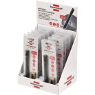 Zseblámpa LED LuxPremium / praktikus zseblámpa elemekkel és fényes CREE-LED-vel (100 lm, akár 5 óra égési idő, por- és fröccsenésálló IP54) fekete