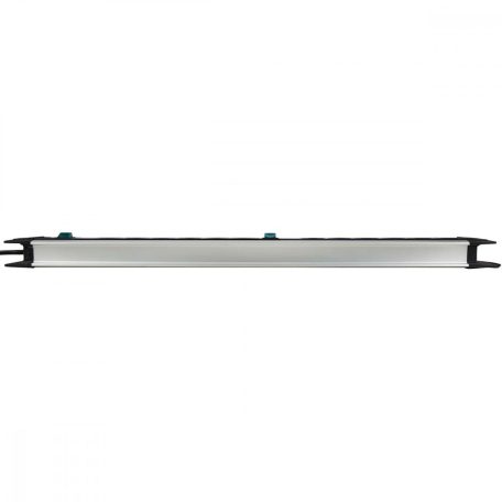 Extension socket Premium-Alu-Line 12-Aljzat 3.00 m Aluminium/Fekete - Védőérintkező TYPE F