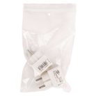 Több aljzat (aljzatadapter 2-szeres Euro aljzat fokozott érintésvédelemmel) fehér