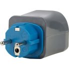 Utazási dugós készlet / utazási adapter készlet (utazási aljzat-adapter különféle tartozékokkal több mint 150 országhoz (7 db dugós betét) fekete