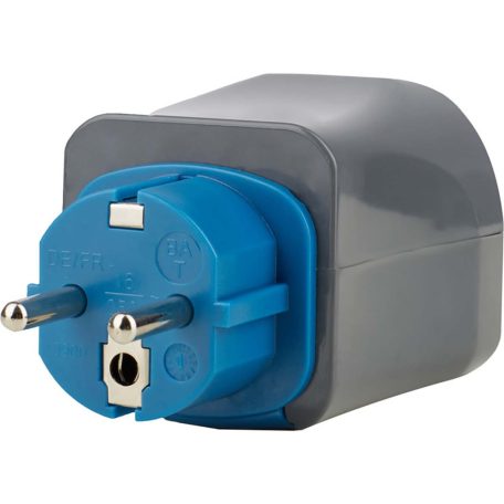 Utazási dugós készlet / utazási adapter készlet (utazási aljzat-adapter különféle tartozékokkal több mint 150 országhoz (7 db dugós betét) fekete