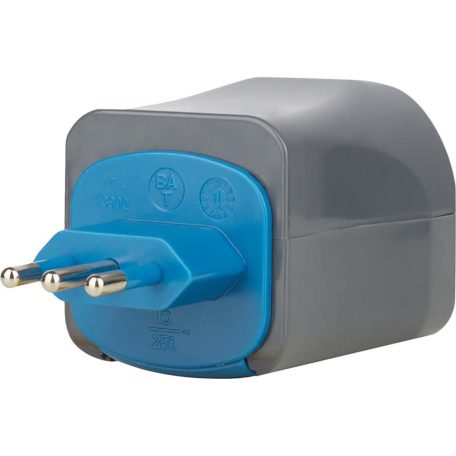 Utazási dugós készlet / utazási adapter készlet (utazási aljzat-adapter különféle tartozékokkal több mint 150 országhoz (7 db dugós betét) fekete