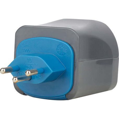 Utazási dugós készlet / utazási adapter készlet (utazási aljzat-adapter különféle tartozékokkal több mint 150 országhoz (7 db dugós betét) fekete