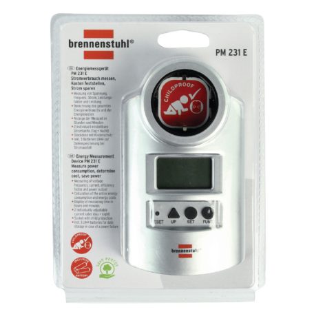 Primera-Line energiamérő / villanyóra az energiafogyasztás és az energiaköltségek kiszámításához