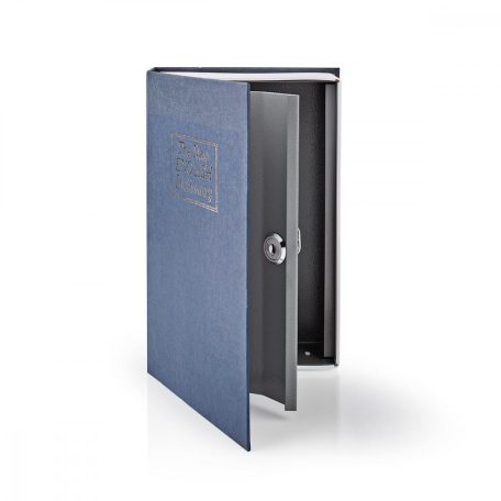 Kulcsszéf | Könyvszéf | Billentyűzár | Benti | Közepes | A belső térfogat: 1.6 l | 2 Kulccsal | Ezüst / Kék