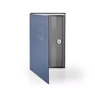 Kulcsszéf | Könyvszéf | Billentyűzár | Benti | Közepes | A belső térfogat: 1.6 l | 2 Kulccsal | Ezüst / Kék