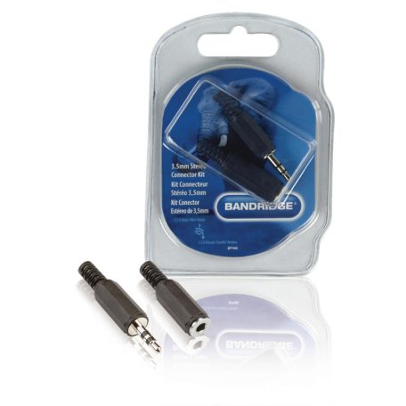 Audió Csatlakozó Készlet 3.5 mm Fekete