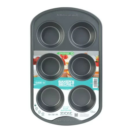 Baker’s Secret Classic Line 6 darabos muffin sütőforma - 31,3 x 18,6 x 3,6 cm