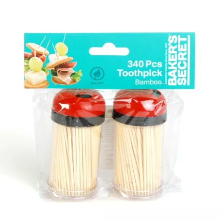 Baker's Secret fogpiszkáló - bambusz - 7 cm - 2 x 170 db