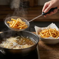   Baker's Secret konyhai szűrő - rozsdamentes acél - 14 x 38 cm