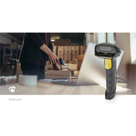 Vonalkódolvasó | Lézer | Vezetékes | 1D Lineáris | USB-áramellátású | USB 2.0