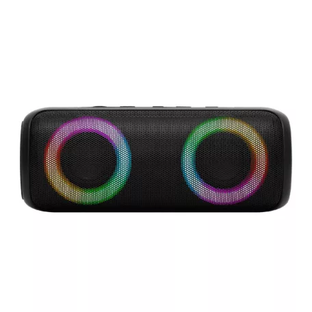 SAL BT2000 boombox, 2x10W, MP3 zenelejátszó, Bluetooth, mélysugárzó, basszus, RGB LED fényjáték, beépített akkumulátor, IPX5