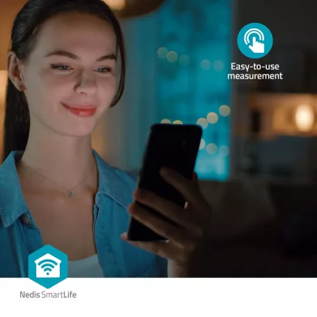 SmartLife Vérnyomásmérő | Kar | Bluetooth | LCD Kijelző | 22 - 42 cm | A mandzsetta viselésének érzékelése / Mozdulatlanul tartás jelzése / Szabálytalan szívverés érzékelése | Fehér