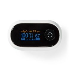   SmartLife Pulzoksziméter | Bluetooth | OLED Kijelző | Auditív riasztás / Mozgásgátló interferencia / Nagy pontosságú érzékelő / Oxigéntelítettség (SpO2) / Perfúziós index / Pulzusszám | Fehér