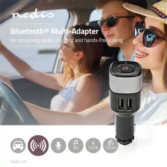   Bluetooth® Multi adapter | Csatlakozó kimenet: 1x 3.5 mm | SBC | 7 óra | Beépített mikrofon | Hangerő szabályozás | Automatikus áramtalanító funkció | Fekete / Szürke