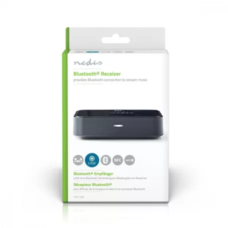 Bluetooth Receiver | Csatlakozó kimenet: 1x 3.5 mm / 1x Optikai S / PDIF | AptX™ / SBC | Fekete