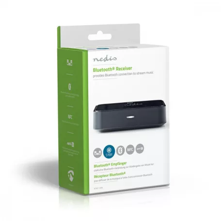 Bluetooth Receiver | Csatlakozó kimenet: 1x 3.5 mm / 1x Optikai S / PDIF | AptX™ / SBC | Fekete