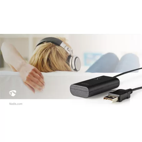 Bluetooth® adó | Csatlakozó bemenet: 1x AUX / 1x USB | SBC | Egy Eszközig | Fekete