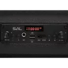 SAL BTWORKY munka és szabadidő hangszóró, 8 W, FM rádió, BT TWS, USB/microSD, AUX, RGB LED, USB-C töltőkábel, ~20 h üzemidő