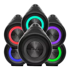   SAL BT 5000 hordozható bluetooth kihangosító, 2 x 25 W, sztereó boombox, FM rádió, USB, beépített mikrofon, RGB LED, ~30 óra üzemidő