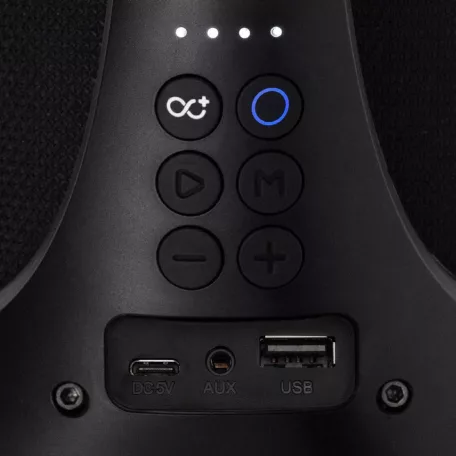 SAL BT 5000 hordozható bluetooth kihangosító, 2 x 25 W, sztereó boombox, FM rádió, USB, microSD, beépített mikrofon, RGB LED, ~30 óra üzemidő