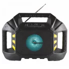 SAL BT WORK, munka- és szabadidőrádió, 25 W, vízálló, ütésálló, BT, USB, FM rádió, AUX, ~30 óra üzemidő