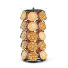 Fém kávékapszula tartó - 35 db Dolce Gusto kapszulához - 165 x 165 x 320 mm - fekete