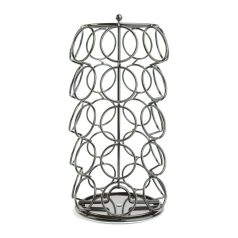   Fém kávékapszula tartó - 35 db Dolce Gusto kapszulához - 165 x 165 x 320 mm - fekete