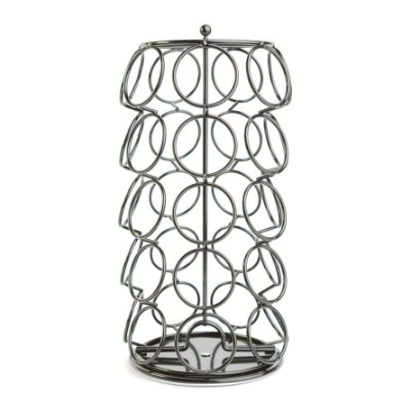 Fém kávékapszula tartó - 35 db Dolce Gusto kapszulához - 165 x 165 x 320 mm - fekete