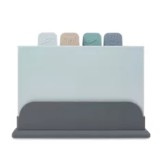   Vágódeszka készlet - műanyag - 29 x 22,3 cm - 4 db / csomag