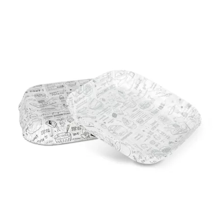 Air fryer sütőpapír - olaj nélküli sütőhöz - mintás, négyzet - 20 cm - 50 db / csomag