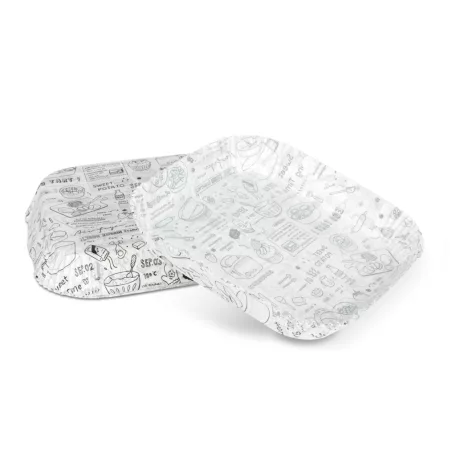 Air fryer sütőpapír - olaj nélküli sütőhöz - mintás, négyzet - 23 cm - 50 db / csomag