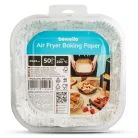Air fryer sütőpapír - olaj nélküli sütőhöz - mintás, négyzet - 23 cm - 50 db / csomag