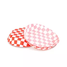   Air fryer sütőpapír - olaj nélküli sütőhöz - kockás, kör - 20 cm - 50 db / csomag