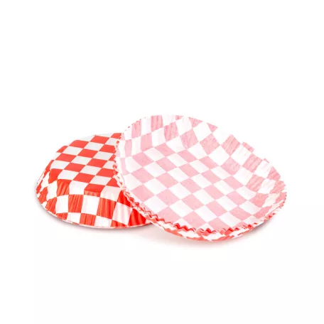 Air fryer sütőpapír - olaj nélküli sütőhöz - kockás, kör - 20 cm - 50 db / csomag