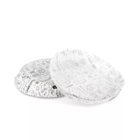 Air fryer sütőpapír - olaj nélküli sütőhöz - mintás, kör - 20 cm - 50 db / csomag