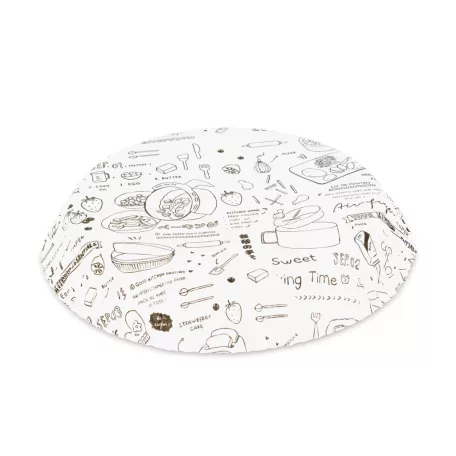 Air fryer sütőpapír - olaj nélküli sütőhöz - mintás, kör - 20 cm - 50 db / csomag