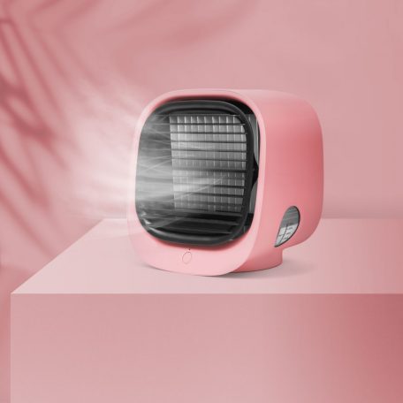 Livington Arctic Air Cooler hordozható légkondicionáló készülék 2023-s új típus nagy hatékonyságú Hordozható mini léghűtő ventilátor - USB - PINK BW2009PK