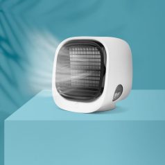   Livington Arctic Air Cooler hordozható légkondicionáló készülék 2021-s új típus nagy hatékonyságú Hordozható mini léghűtő ventilátor - USB - FEHÉRBW2009