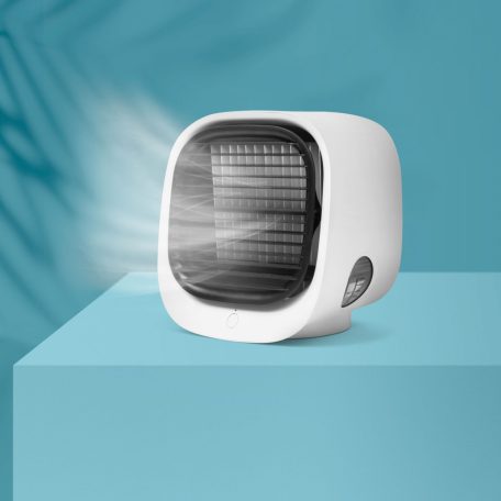 Livington Arctic Air Cooler hordozható légkondicionáló készülék 2021-s új típus nagy hatékonyságú Hordozható mini léghűtő ventilátor - USB - FEHÉRBW2009